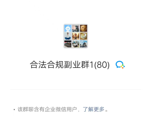 合法合规副业群-零一资源网