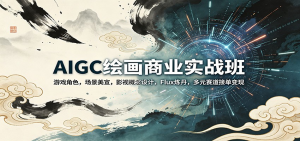 AIGC绘画商业实战班：游戏角色，场景美宣，影视概念设计，Flux炼丹，多元赛道接单变现-零一资源网