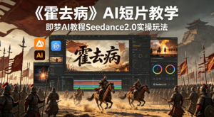 《霍去病》AI短片教学，即梦AI教程Seedance2.0实操玩法-零一资源网