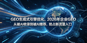 GEO生成式引擎优化，2026年企业GEO从被AI收录到被AI推荐，抢占新流量入口-零一资源网